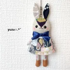 ミナ風 ミニうさぎチャーム(黒系) ハンドメイド ミナペルホネン - メルカリ