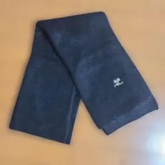 Caumeges ブラックマフラー、横37㎝、縦154㎝