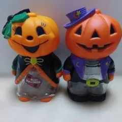 ハロウィングッズ　かぼちゃの貯金箱2個セット