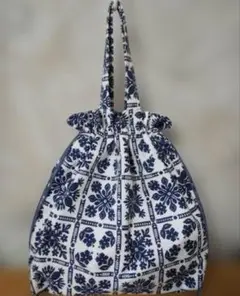 ハンドメイド　巾着　トートバッグ　ハワイアン