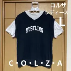 C・O・L・Z・A Tシャツ　フェイクレイヤード スタイル　レディース L
