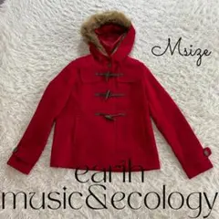 earth music&ecology ダッフルコート ショートコート 赤 古着