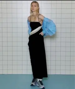 最終値下げ＜新品・未使用＞ MAISON SPECIAL ワンピース サイズ38 セール】Ribbon Detail Scrub Fabric Maxidresses/リボン