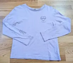 ピンクラテ　長袖Tシャツ　160