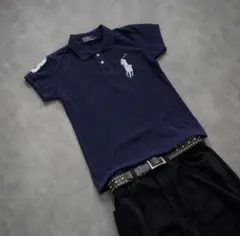 ビッグポニー archive Ralph Lauren ラルフ y2k 短丈 紺のサムネイル