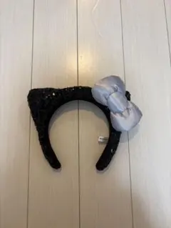 USJ 猫耳カチューシャ 黒 スパンコール