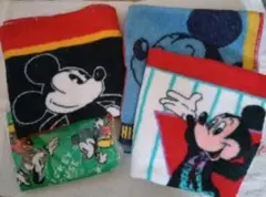 最終価格 ミッキーマウス ハンディタオルセット 4枚