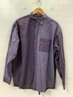値下9.13A293Pニコアンド◎長袖シャツ◎チェック＆ストライプ柄◎カジュアル