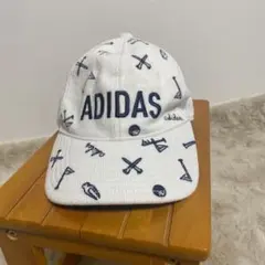 ADIDAS ゴルフモチーフ キャップ ホワイト