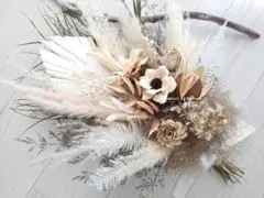◆ドライフラワーブーケ＊前撮り＊ウェディングフォト＊ナチュラルホワイト系