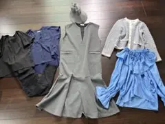 きれいめオフィスカジュアル コーデまとめ売り 7点大人カジュアル 春夏　寒色