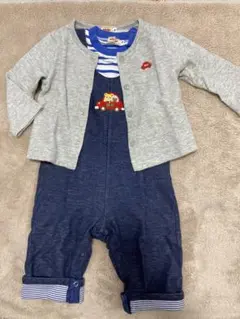 miki house 車刺繍ロンパース ロンT カーディガン　3点セット