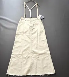 【新品タグ付き】PLAGE　25ss サスペンダー付き チノスカート ストレッチのサムネイル