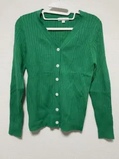 niko and… グリーンカーディガン　ニコアンド