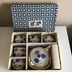 未使用　有田焼　山花茶　雅陶　茶器揃　急須　お湯呑みセット