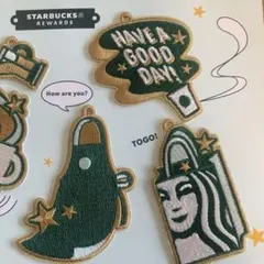 Starbucks 5周年記念ワッペンセット