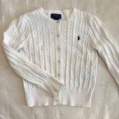 ラルフローレン ケーブルニット　カーディガン　120