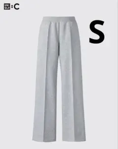 【新品】UNIQLO C スウェットストレートパンツ 標準丈 グレー Sサイズ