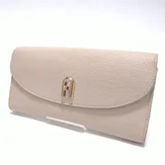 FURLA フルラ 長財布 フラップ レザー ゴールド金具