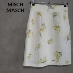 ミッシュマッシュ　MISCH MASCH 花柄レーススカート　膝丈　M