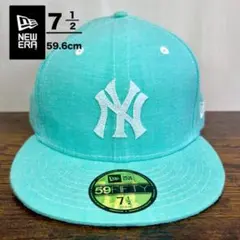 D27 NEW ERA NY ヤンキース ティファニーブルー 7 1/2 MLB