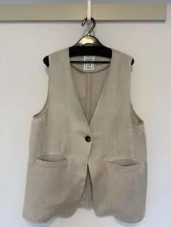 即配送】nest Robe リネンボタンルーズベスト - メルカリ