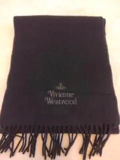 Vivienne Westwood 黒 マフラー ウール100%　イタリア製