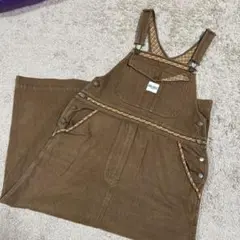 PINK HOUSE レディース ブラウンノースリーブオーバーオール