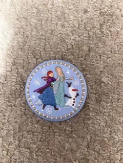 アナと雪の女王 刺繍缶バッジ ディズニー