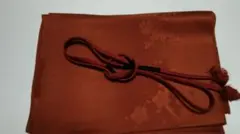 赤の帯揚げ、帯締めのセット HE―236