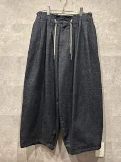 sillage デニムCIRCULAIRE サーキュラーデニムパンツワイドパンツ