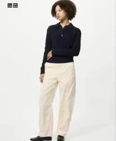 ユニクロ　コーデュロイカーブパンツ　ホワイトxs