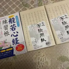 般若心経　練習帳　写経用紙　7枚入りx 2 セット　心を落ち着かせるのにピッタリ