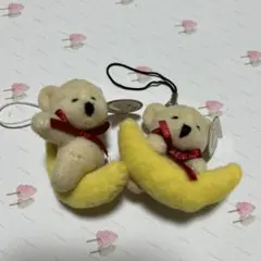 #メルカリでハロウィン クマのぬいぐるみストラップ2個セット