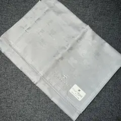 courrèges クレージュ ハンカチ グレー ロゴ柄