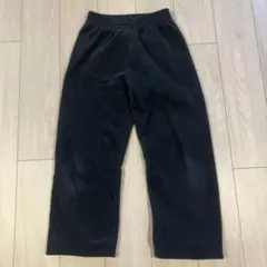 ダークエンジェル　裏起毛ワイドパンツ コーデュロイ普通丈M丈短めネイビー