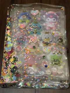 正規品　シール帳完成品A5サイズ　チャーム3個付