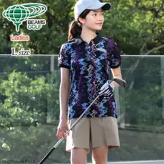【完売品・美品】BEAMS GOLF ビームスゴルフ メンフィス柄 ポロシャツ