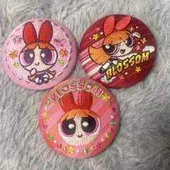 パワーパフガールズ 刺繍缶バッジ ブロッサム