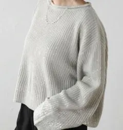 BONJOUR SAGAN グレー ニット トップス