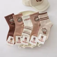 【新品5足セット】ラブブ　靴下　ソックス　23〜25cm