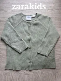 ZARA グリーン カーディガン 12-18ヶ月　86cm