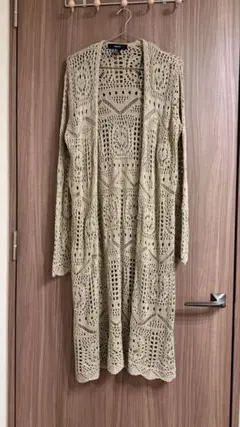 FOREVER 21 透かし編み ロングカーディガンのサムネイル