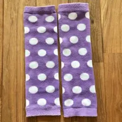 キッズ ベビー赤ちゃんレッグウォーマー ドット×パープル 男の子 女の子 ベビー