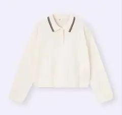 GU ポロ セーター オフホワイト Sサイズ / ゴルフ 襟付き