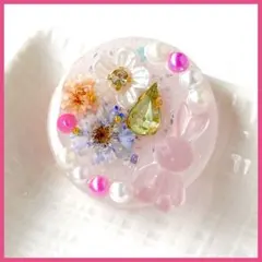 レジン ドライフラワー お花のヘアゴム - メルカリ