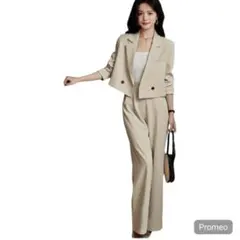 新品未使用❣️ スーツ レディース パンツスーツ セットアップ L ホワイト