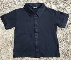 COMME CA ISM 半袖シャツ 130A ブラック