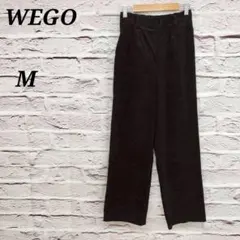 ウィゴー 【M】 コーデュロイタックパンツ ワイドパンツ コットン ブラック