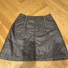 マリークワント　MARYQUANT ジッパー付き黒　ダウンスカートのサムネイル
